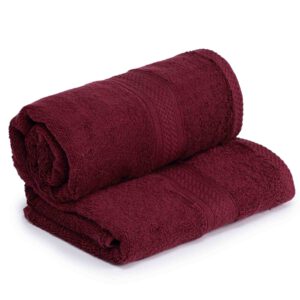 מגבת חלקה | צבע בורדו