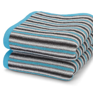 מגבת פלמינגו 100% כותנה פסים כחול