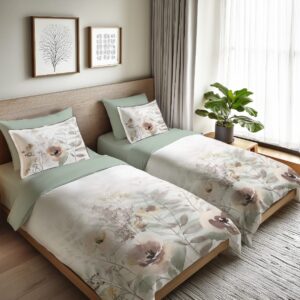 סט מצעים דגם אמבר סאטן כותנה